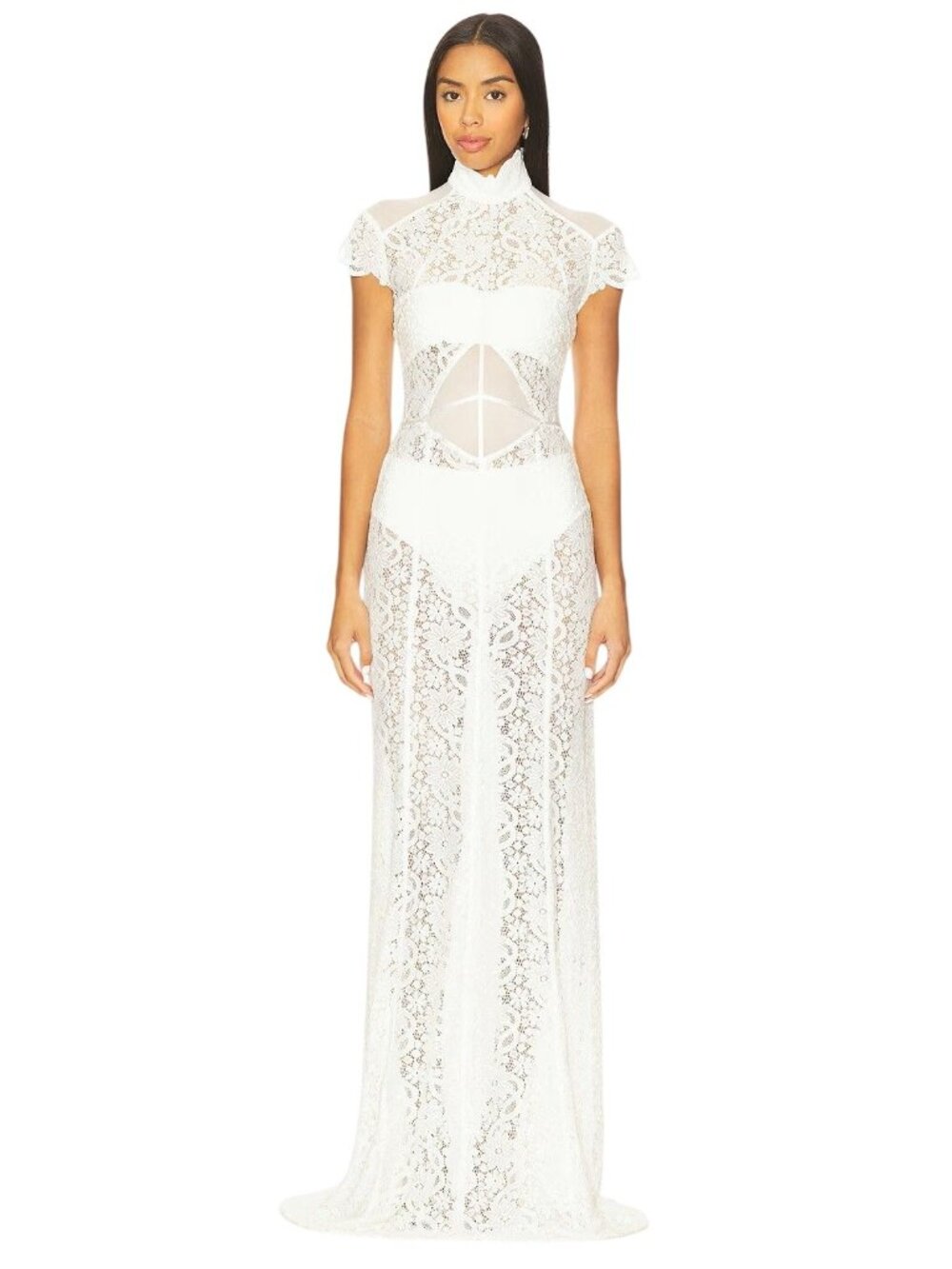 Deme by Gabriella Layla Gown in White Small New Womens Bridal Maxi Dress